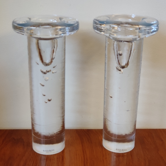 Kosta Boda Heavy Art Glass Candle Holders 🕯️ - Picture 6 of 9